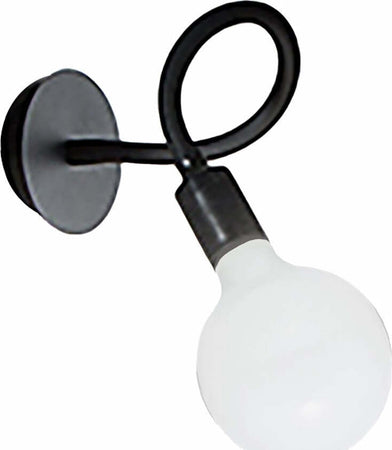 Applique-moderno-Perenz-BULBO-6682-N-LED-E27-lampada-parete-braccio-orientabile-metallo-gomma