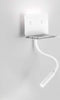 Applique-moderno-Perenz-LEVEL-6636-LED-USB-9W-456LM-3000°K-lampada-parete-bianco-nero-braccio-flessibile-IP20