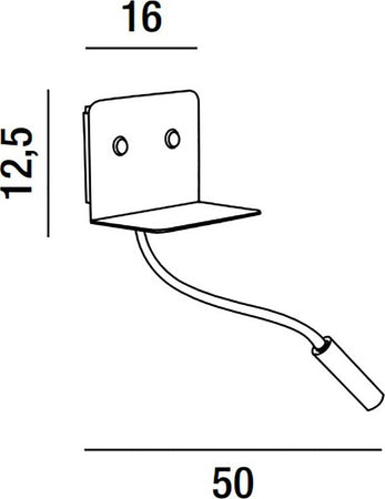 Applique-moderno-Perenz-LEVEL-6636-LED-USB-9W-456LM-3000°K-lampada-parete-bianco-nero-braccio-flessibile-IP20