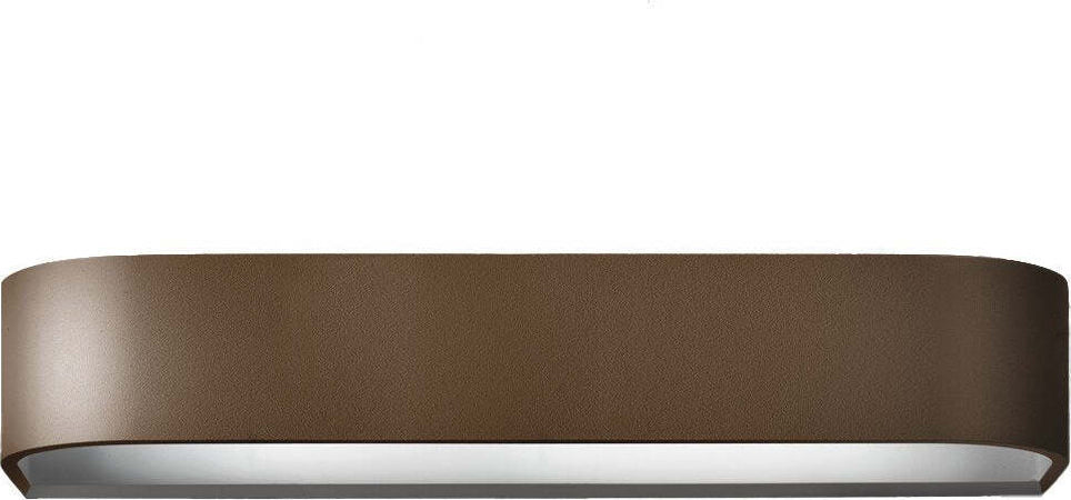 Applique-moderno-Promoingross-HANDLES-A32-RU-LED-metallo-ruggine-lampada-parete-classica-biemissione