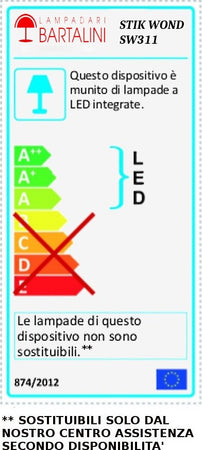 Applique-moderno-SCAMM-STIK-WOND-SW311-LED-orientabile-lampada-parete-alluminio