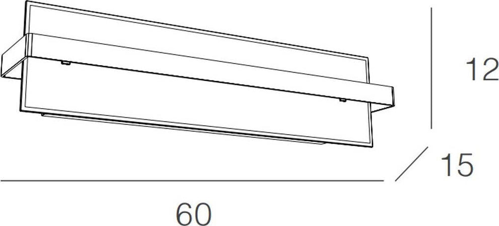 Applique-moderno-Top-Light-CROSS-1106-AG-E27-LED-vetro-metallo-lampada-parete