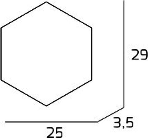 Applique-moderno-Top-Light-HEXAGON-1142-1D-componente-metallo-parete-soffitto