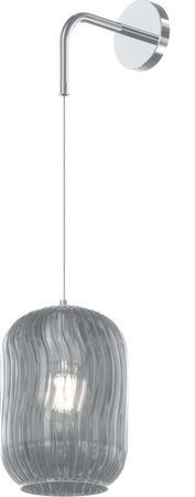 Applique-moderno-Top-Light-TENDER-1181-CR-A-FU-E27-LED-vetro-lampada-parete
