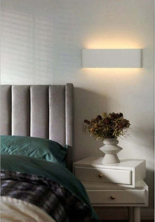Applique Muro Led 15 W Doppia Emissione Di Luce Bianco Rettangolare Moderno E57 Illuminazione/Illuminazione bagno/Luci da specchio Trade Shop italia - Napoli, Commerciovirtuoso.it