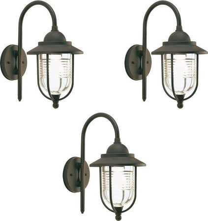 Applique Piccola Modello Porto Pezzi 3 Color Ruggine cm 35 Illuminazione/Illuminazione per esterni/Lampade da parete Ogomondo - Martina Franca, Commerciovirtuoso.it