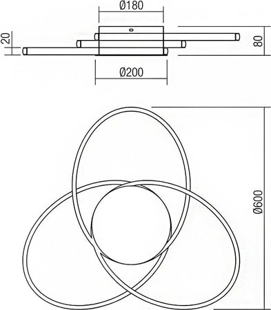 Applique-plafoniera-moderno-Redo-group-NEXUS-55W-LED-lampada-parete-soffitto-illuminazione-indiretta