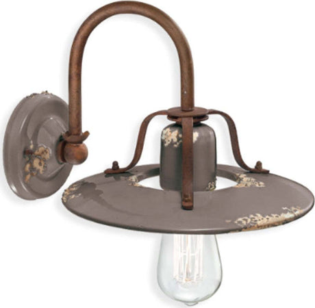 Applique-rustica-Ferroluce-Retrò-COUNTRY-C1440-E27-LED-ceramica-lampada-parete
