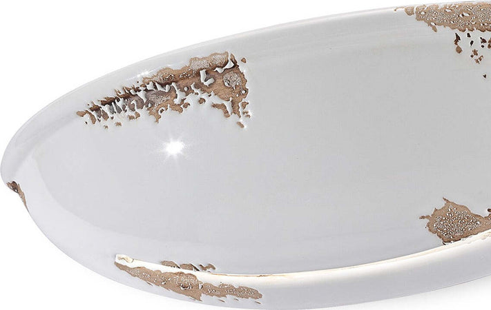 Applique-rustica-Ferroluce-Retrò-VINTAGE-C304-E14-LED-ceramica-lampada-parete