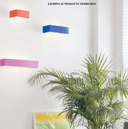 Applique-SF-TEOS-T174.10-G9-LED-24.5CM-gesso-bianco-verniciabile-lampada-parete-biemissione-interno