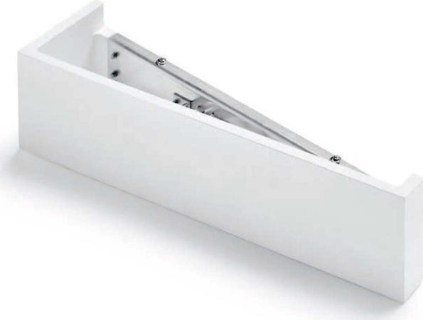 Applique-SF-TEOS-T174.11-G9-LED-34.5CM-gesso-bianco-verniciabile-lampada-parete-biemissione-interno
