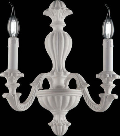 Applique-Shabby-Chic-Leonardo-Bianco-2-Luci-E14