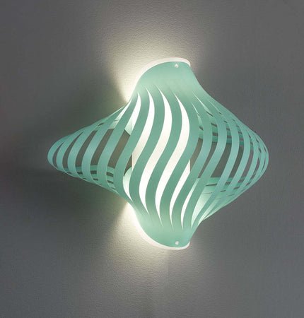 Applique-Shell-Helios-1-Luce-In-Polilux-Verde-Made-In-Italy