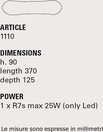 Applique-Toscot-CARRARA-1110-34-LED-R7S-LED-maiolica-terracotta-artigianale-lampada-parete-biemissione-interno
