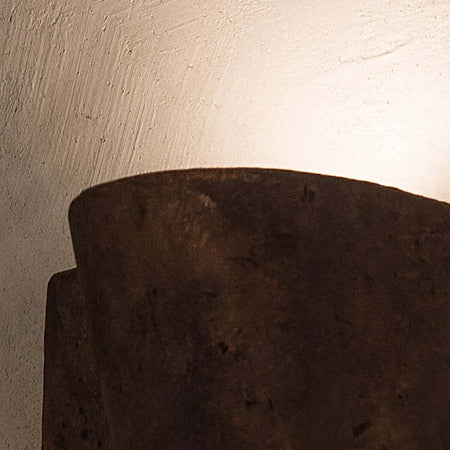 Applique-Toscot-LIDO-1072-GX53-7W-LED-IP55-terracotta-lampada-parete-biemissione-refrattaria-rustica-esterno