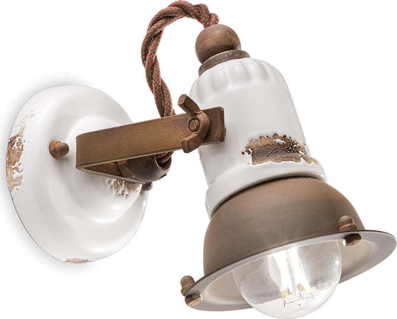 Applique-Vintage-Loft-Ferro-E-Ceramica-Bianco-1-Luce-E14