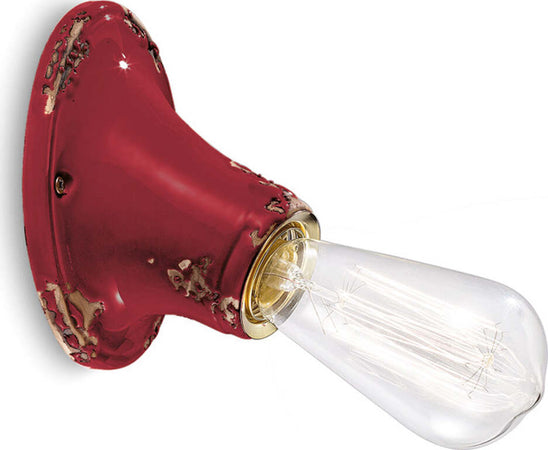 Applique-Vintage-Senza-Diffusore-Ceramica-Bordeaux-1-Luce-E27