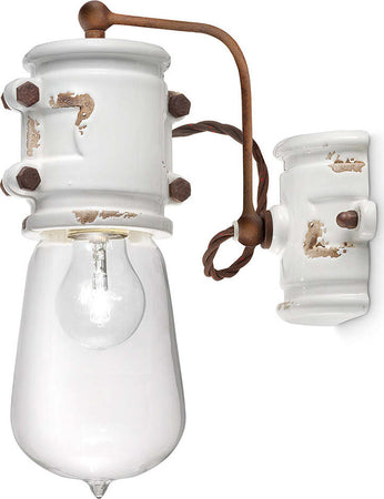 Applique-Vintage-Urban-Ferro-E-Ceramica-Bianco-1-Luce-E27-22Cm