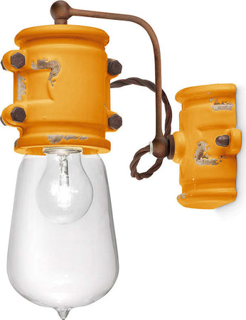 Applique-Vintage-Urban-Ferro-E-Ceramica-Giallo-1-Luce-E27-22Cm