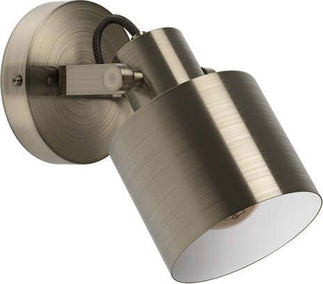 Applique/Spot-Moderna-Sud-1-Luce-Acciaio-Oro-E-Bianco