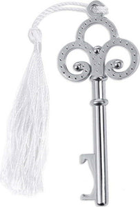 Apribottiglie Apri Bottiglia Chiave Nappa Bianca Segnaposto Posto Bomboniera Casa e cucina/Hobby creativi/Materiali per hobby creativi/Forniture per feste/Bomboniere Trade Shop italia - Napoli, Commerciovirtuoso.it