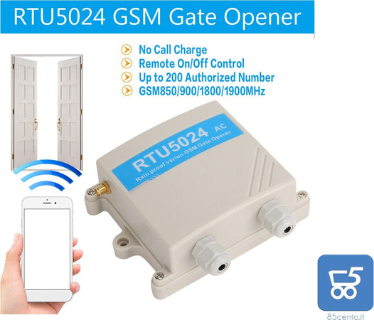 Apriporta Apri Cancello Controllo Remoto GSM Relè RTU5024 Resistente all'Acqua