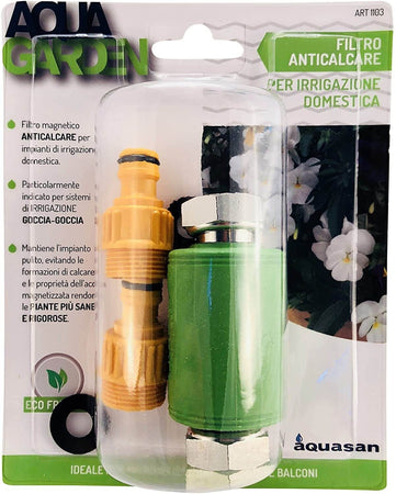 Aquasan Filtro Magnetico Anticalcare per Micro irrigazione, Verde