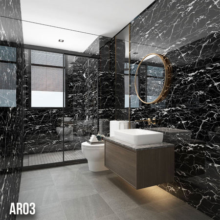 Pannelli in PVC Autoadesivi Effetto Marmo/Granito 60x30xcm Lussuosi, isolanti, idrorepellenti, ignifughi - Eternal Parquet