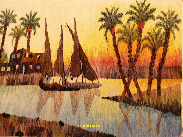 Arazzo Kilim Nilo 160x93cm Harrania Egitto 100% Artigianale Originale Unico Con Certificato Casa e cucina/Decorazioni per interni/Arazzi e tappezzeria Mollaian Tappeti - Lecce, Commerciovirtuoso.it