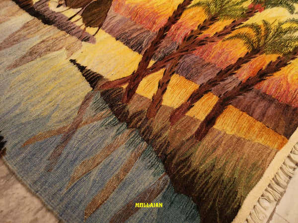 Arazzo Kilim Nilo 160x93cm Harrania Egitto 100% Artigianale Originale Unico Con Certificato Casa e cucina/Decorazioni per interni/Arazzi e tappezzeria Mollaian Tappeti - Lecce, Commerciovirtuoso.it