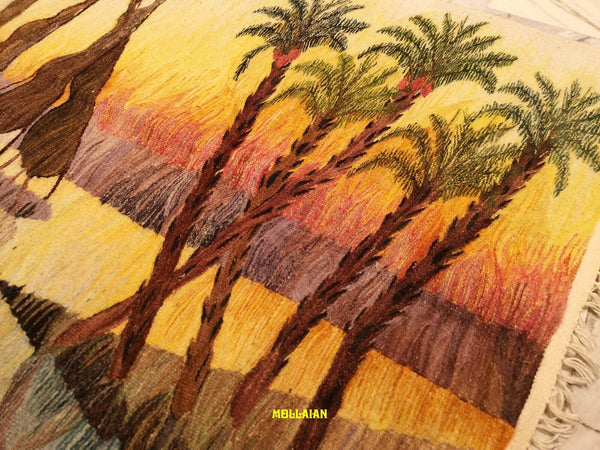 Arazzo Kilim Nilo 160x93cm Harrania Egitto 100% Artigianale Originale Unico Con Certificato Casa e cucina/Decorazioni per interni/Arazzi e tappezzeria Mollaian Tappeti - Lecce, Commerciovirtuoso.it