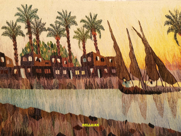 Arazzo Kilim Nilo 160x93cm Harrania Egitto 100% Artigianale Originale Unico Con Certificato Casa e cucina/Decorazioni per interni/Arazzi e tappezzeria Mollaian Tappeti - Lecce, Commerciovirtuoso.it