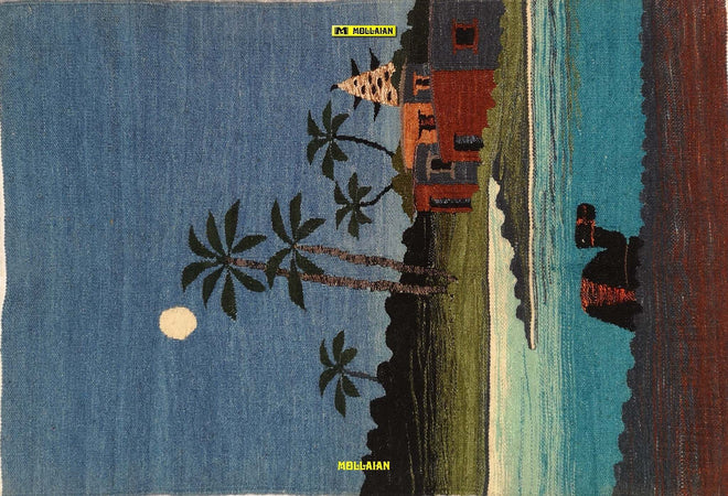 Arazzo Kilim Nilo Harrania Egitto 98x65cm Paesaggi Del Nilo 100% Artigianale Casa e cucina/Decorazioni per interni/Arazzi e tappezzeria Mollaian Tappeti - Lecce, Commerciovirtuoso.it