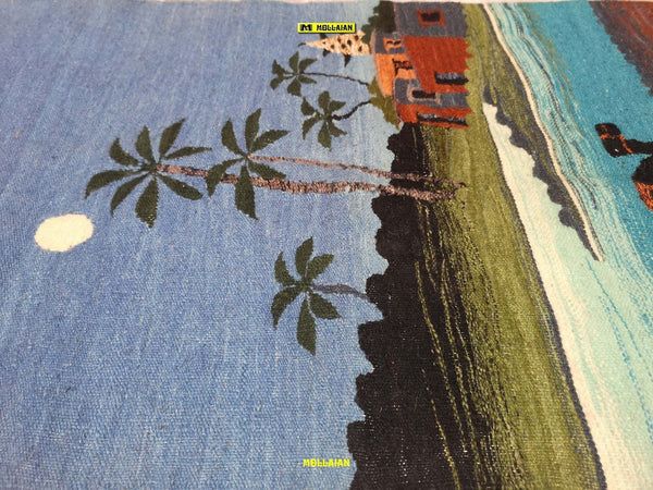 Arazzo Kilim Nilo Harrania Egitto 98x65cm Paesaggi Del Nilo 100% Artigianale Casa e cucina/Decorazioni per interni/Arazzi e tappezzeria Mollaian Tappeti - Lecce, Commerciovirtuoso.it