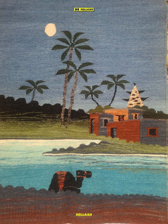 Arazzo Kilim Nilo Harrania Egitto 98x65cm Paesaggi Del Nilo 100% Artigianale Casa e cucina/Decorazioni per interni/Arazzi e tappezzeria Mollaian Tappeti - Lecce, Commerciovirtuoso.it