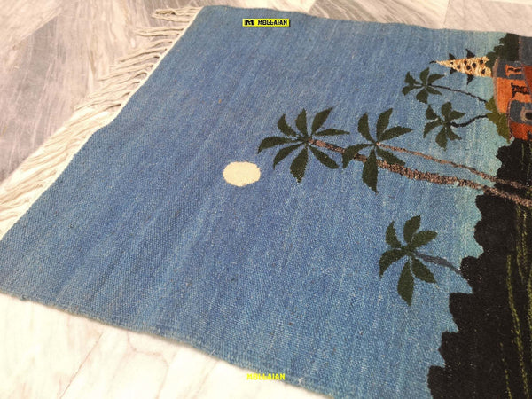 Arazzo Kilim Nilo Harrania Egitto 98x65cm Paesaggi Del Nilo 100% Artigianale Casa e cucina/Decorazioni per interni/Arazzi e tappezzeria Mollaian Tappeti - Lecce, Commerciovirtuoso.it