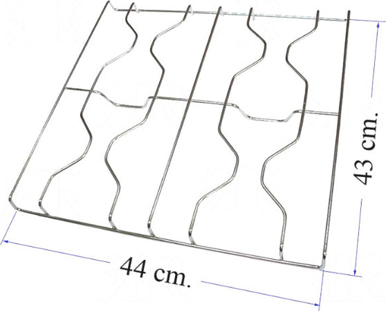 AREILOS XPER GRIGLIA CUCINA 4 FUOCHI IN ACCIAIO 44 X 43.3 CM CON PERNI Casa e cucina/Grandi elettrodomestici/Accessori e parti di ricambio/Ricambi e accessori per piani cottura/Griglie per piani cottura Rossi Ricambi - Venetico Marina, Commerciovirtuoso.it