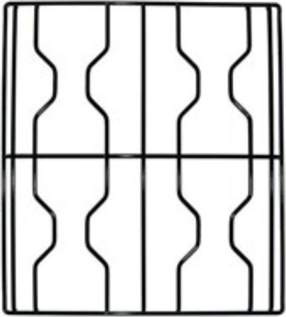 Areilos-Xper-griglia-cucina-gas-4-fuochi-nera-lucida-45-X-40-CM