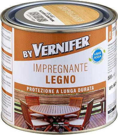 Arexons-Impregnante-all'Acqua-per-Legno-by-VERNIFER-Trasparente-Barattolo-da-500-ml