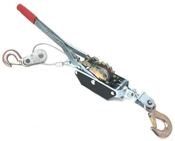 Argano Paranco Verricello Manuale A Leva 2 Ton 2t Cavo In Acciaio Doppio Gancio Tools