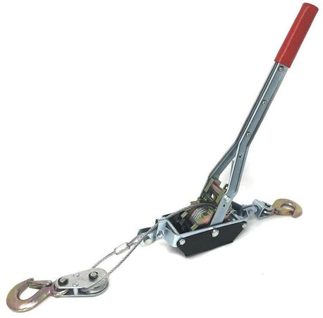 Argano Paranco Verricello Manuale A Leva 2 Ton 2t Cavo In Acciaio Doppio Gancio Tools