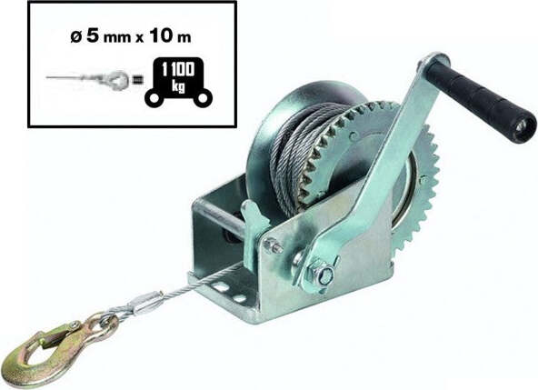 Argano Verricello Paranco Manuale 2 Velocita' Trazione 1100/2200 Kg Ribitech Fai da te/Prodotti per la costruzione/Prodotti per il trasporto materiali/Sollevamento e trazione/Verricelli e accessori/Verricelli manuali Trade Shop italia - Napoli, Commerciovirtuoso.it