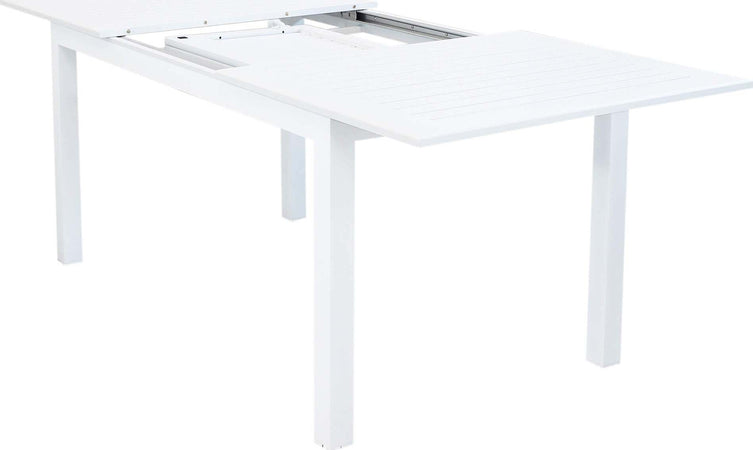 ARGENTUM---set-tavolo-da-giardino-allungabile-150/210x90-compreso-di-6-poltrone-in-alluminio-Bianco-Milani-Home