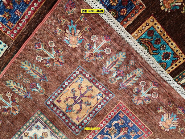 Ariana-Bakhtiari-Tappeto-Originale-Moderno-Extra-Fine-190x126-Marrone-Multicolore