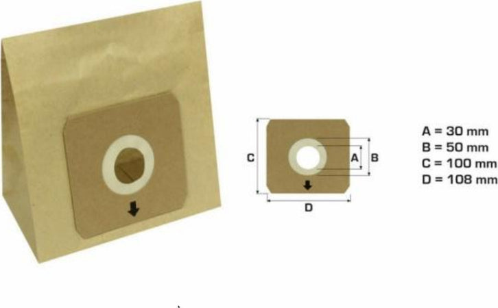 ARIETE 5 SACCHETTI ASPIRAPOLVERE NEW DIABLO 2784 - SMART 2784 - NS 114 Casa e cucina/Aspirapolvere e pulizia di pavimenti e finestre/Accessori per aspirapolvere/Sacchetti per aspirapolvere/Sacchetti per aspirapolvere verticale Rossi Ricambi - Venetico Marina, Commerciovirtuoso.it