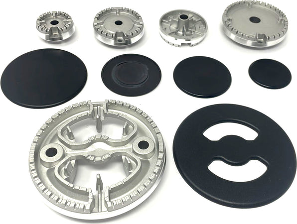 ARISTON HOTPOINT INDESIT KIT BRUCIATORI 4 FUOCHI + TRIPLA CORONA OPACHI Casa e cucina/Utensili da cucina/Bruciatori da cucina Rossi Ricambi - Venetico Marina, Commerciovirtuoso.it