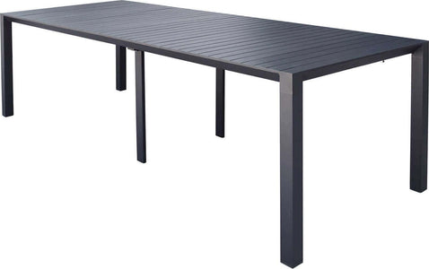 ARIZONA---consolle-da-giardino-in-alluminio-allungabile-cm-85-x-51,50/104/156/208/260-x-74-h-Antracite-Milani-Home