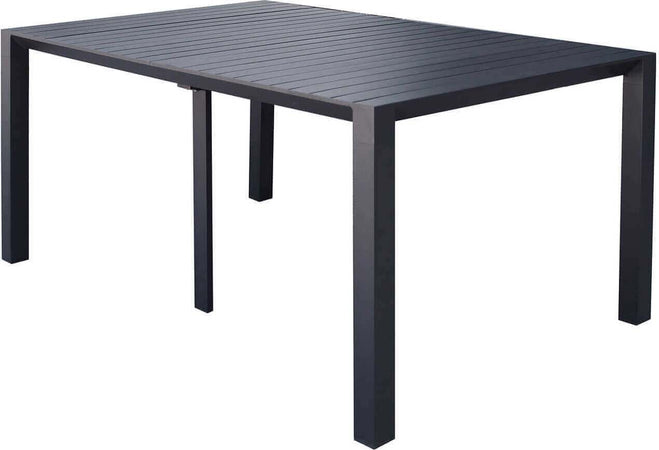 ARIZONA---consolle-da-giardino-in-alluminio-allungabile-cm-85-x-51,50/104/156/208/260-x-74-h-Antracite-Milani-Home