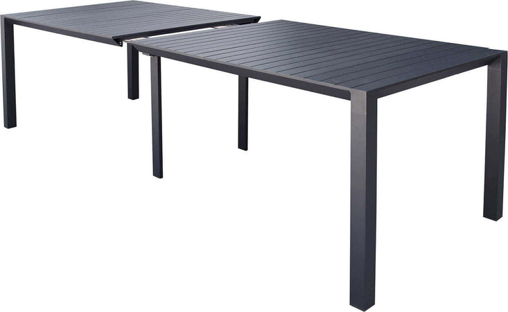 ARIZONA---set-tavolo-in-alluminio-cm-85-x-51,50/104/156/208/260-x-74-h-con-8-sedute-Antracite-Milani-Home