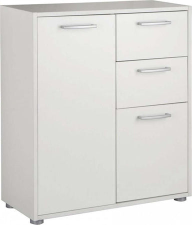 Armadio basso bianco mobiletto con ante scarpiera in legno h 80 cm Casa e cucina/Organizzazione interni/Organizzazione guardaroba/Portascarpe/Scarpiere Decor Space - Altamura, Commerciovirtuoso.it